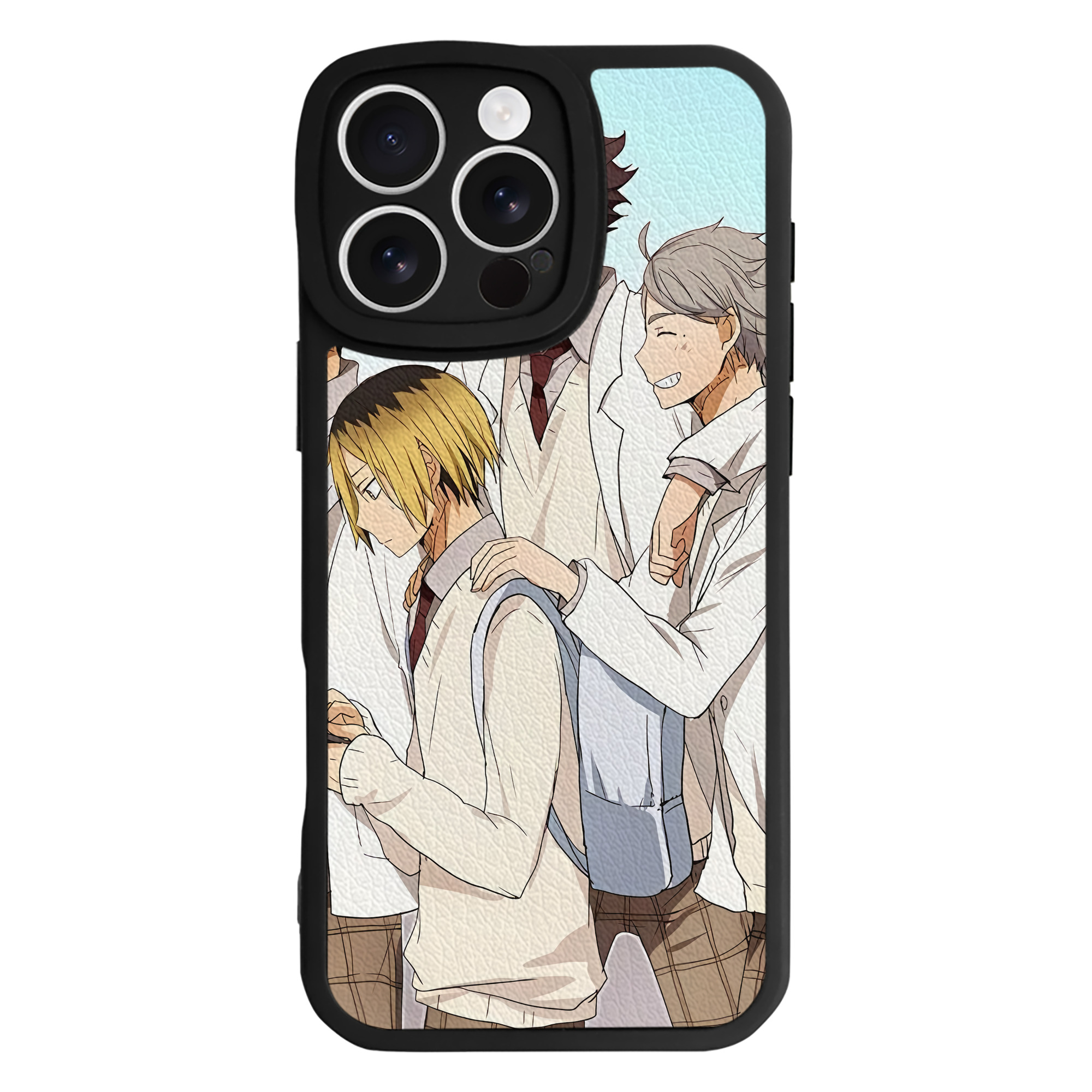 （画像用） ハイキュー!! Haikyu!! 【iPhone 16シリーズ対応】シリコンスマホケース（レザー調） 材質：シリコン
